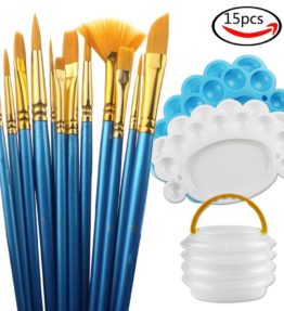 12 Piece Acrylic Paint Brush Set