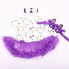 Reborn doll clothes - Purple dot tutu dress, shoes and hairband
